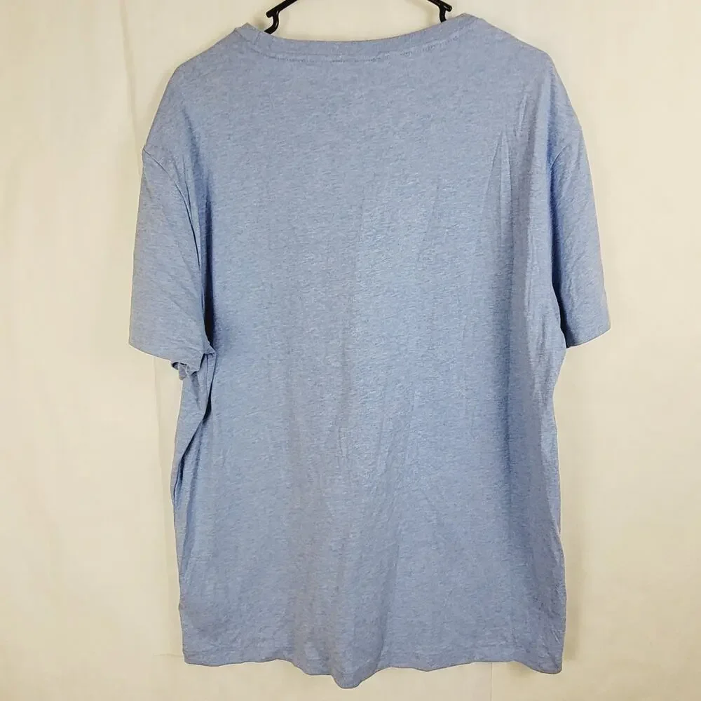 New Polo Ralph Lauren heathered blue tshirt Size XL short sleeved Preppy Casual